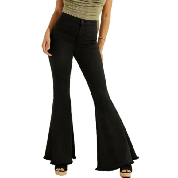 Guess High-Rise Flare Jeans, Size 28 - Picture 3 of 11